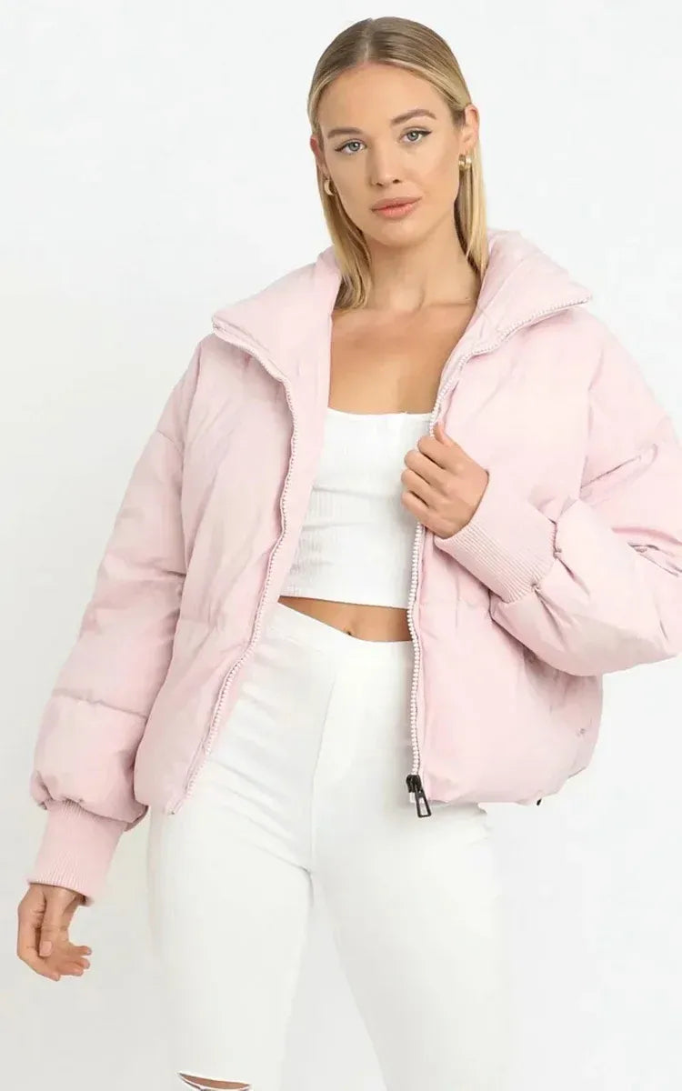 Damen Oversize Pufferjacke Warm