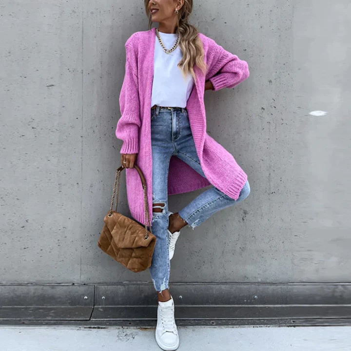 Langer Strickcardigan Damen Oversized