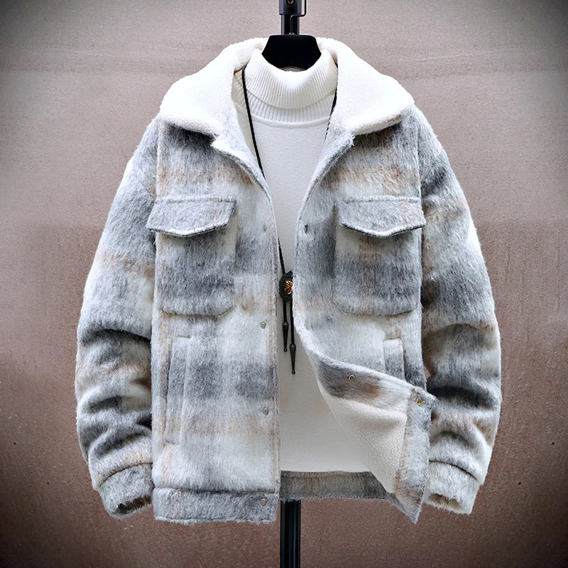 Stylish Karojacke Warm Fleece-Innenleben