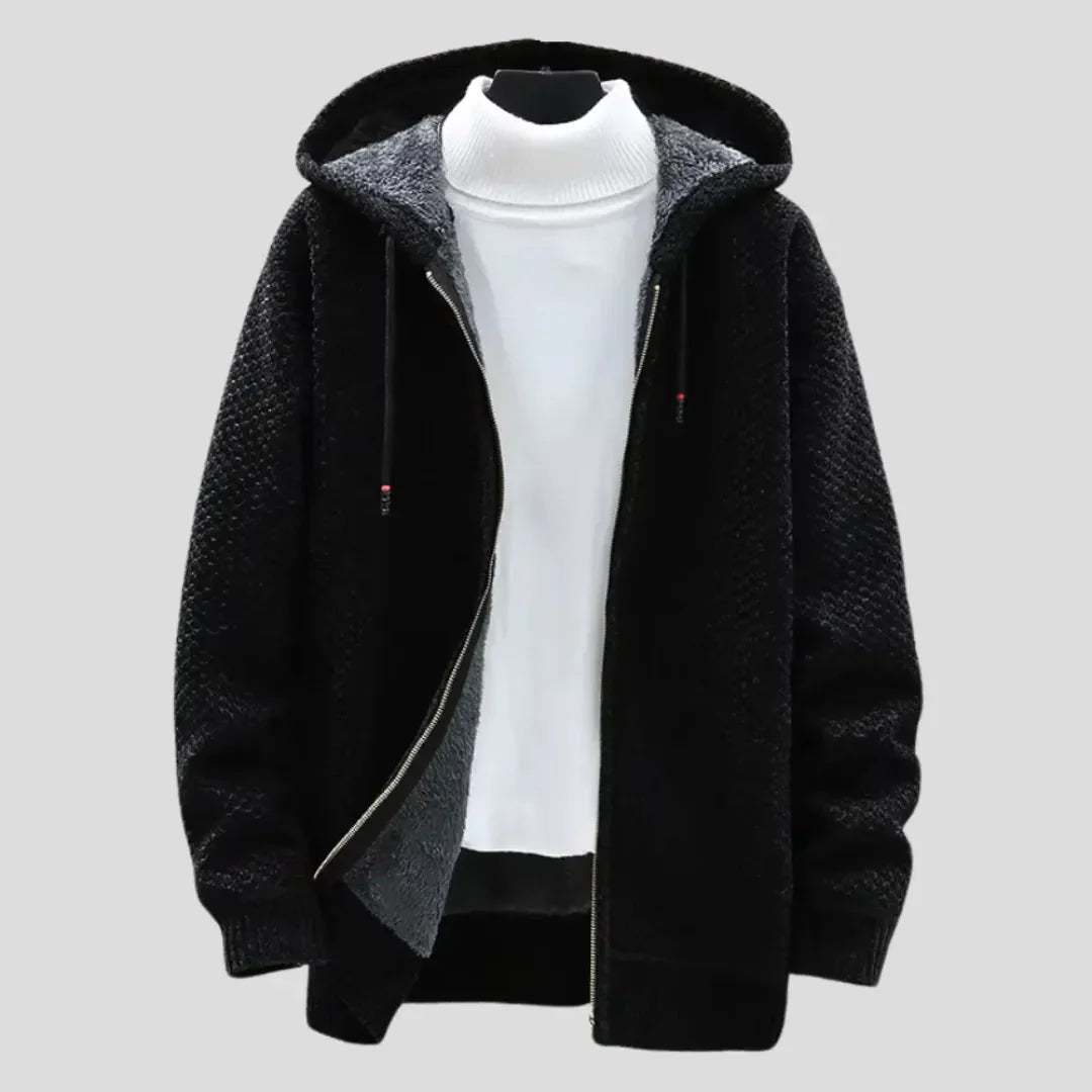 Weiche Strickfleece Hoodie Damen