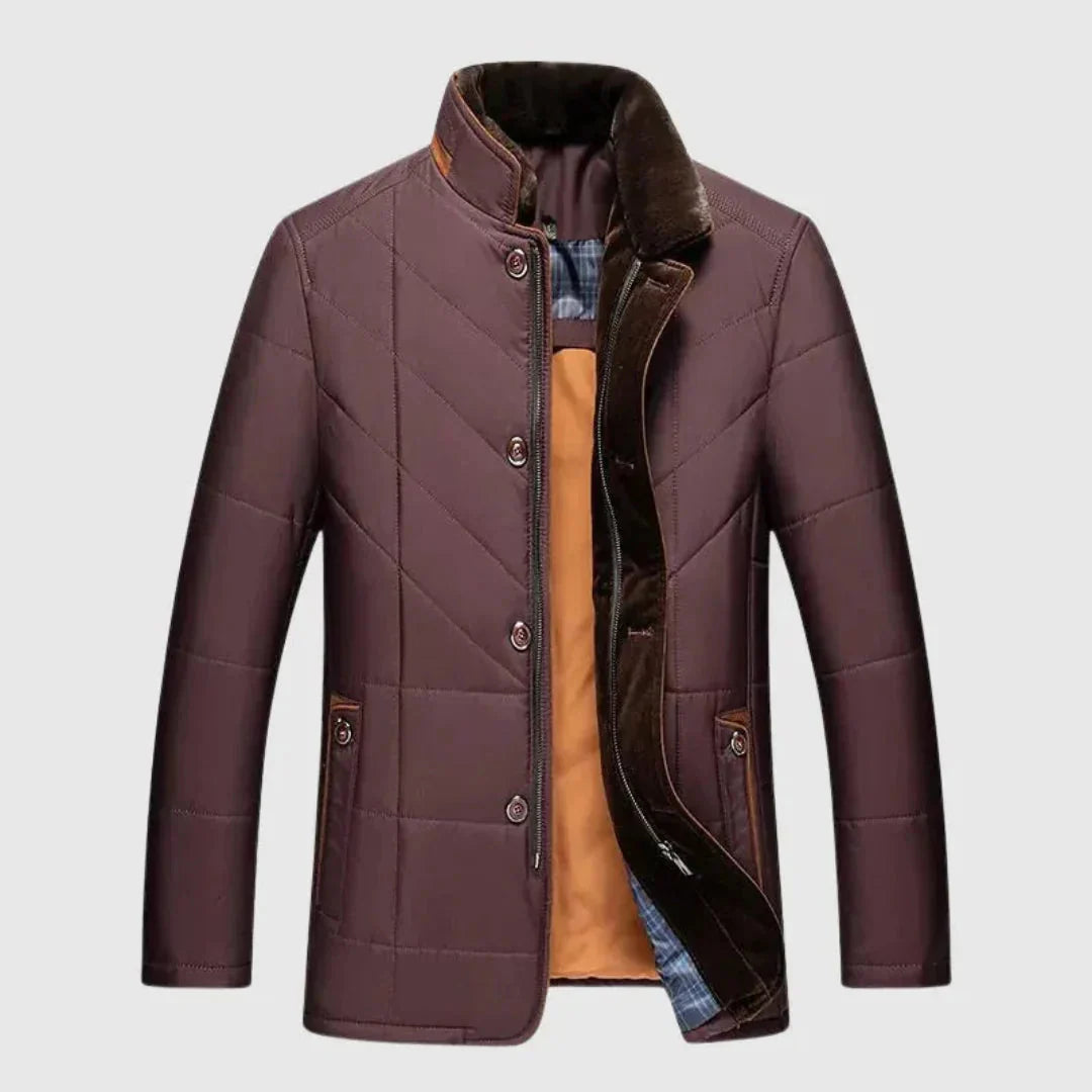 Warmes Winterkleid | Gepolsterte Steppjacke Daunenfüllung