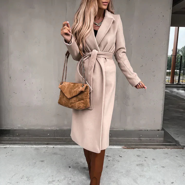 Taura - Damen Trenchcoat Wollmix Klassisch
