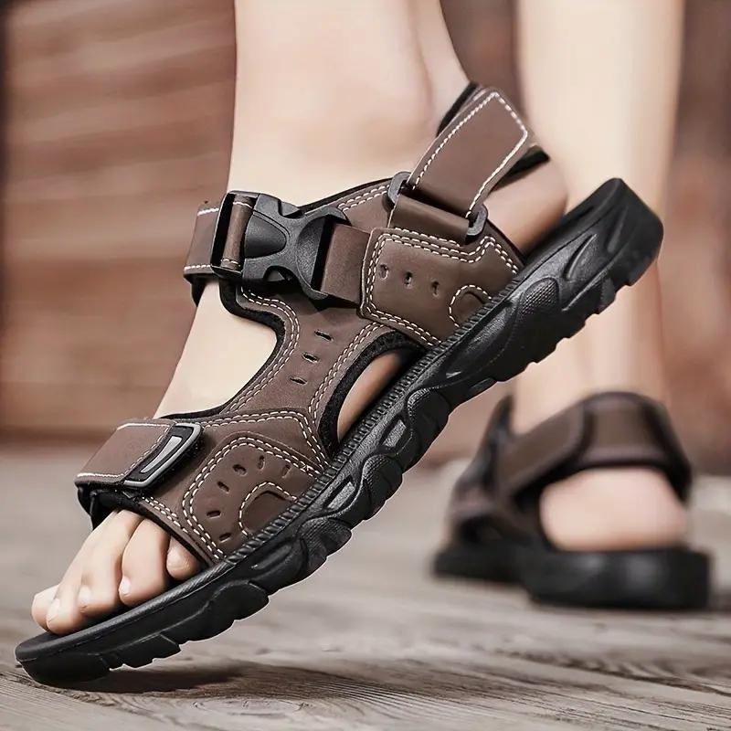 Herren Wandersandalen Bequem Schnallenriemen
