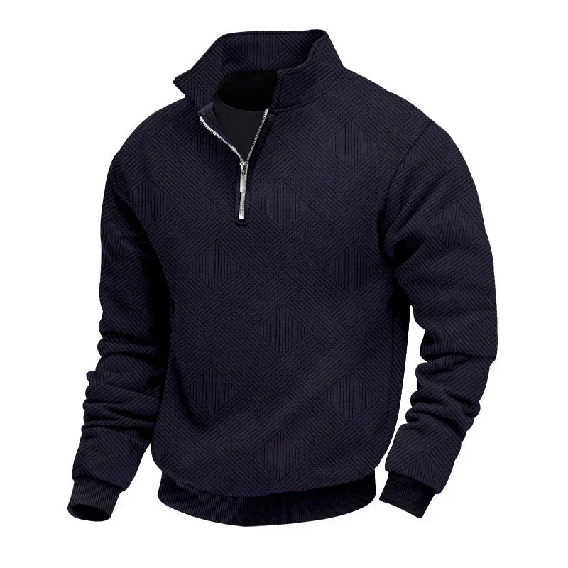 Herren Strickpullover Halbzipper Warm & Elegent
