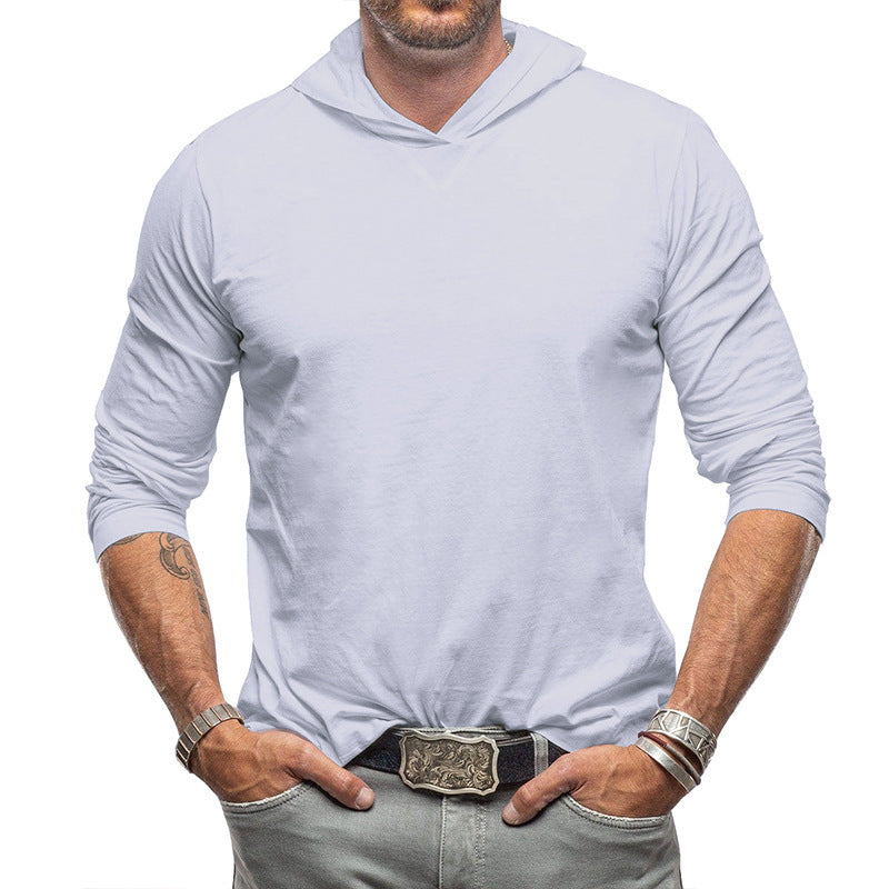 Kapuzenpullover Slim Fit Langarm Leichter Style