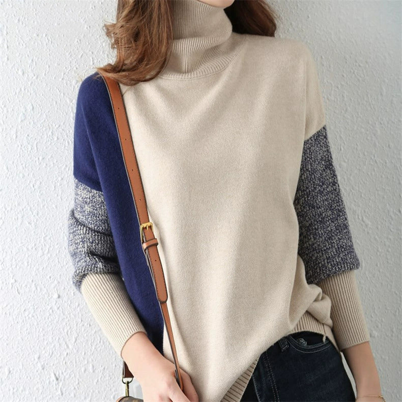Damenschal Strickpullover Lockere Passform
