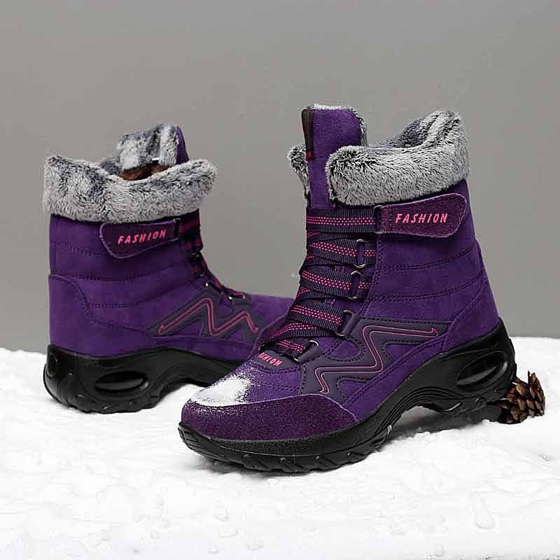 Damen Winterstiefel Kuschelig Warm Rutschfest
