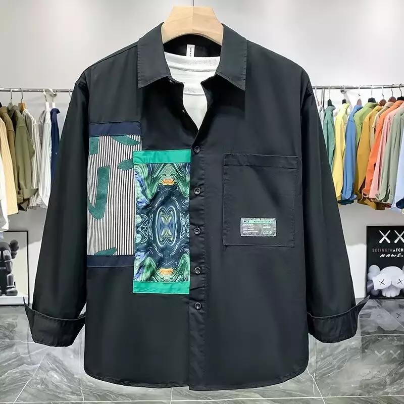 Herren Hemd Lässig Modern mit Taschen