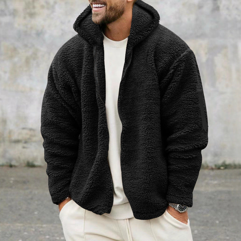 Herren Fleecejacke Warm Bequem Outdoor