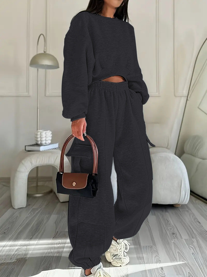 Damen Relax Set Oversized Pullover und Jogginghose