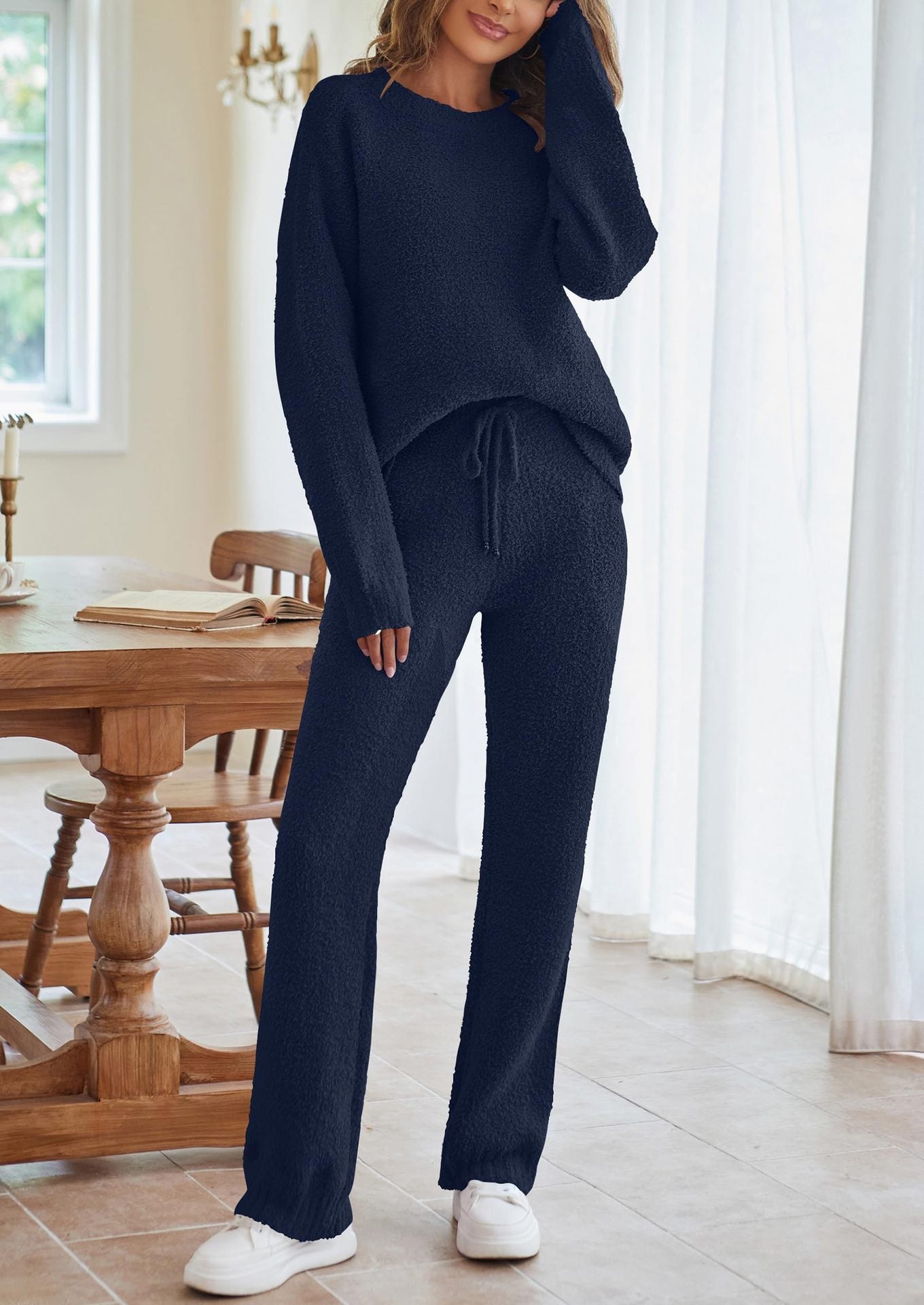 Weiche Fleece Set Damen Kuschelkleidung