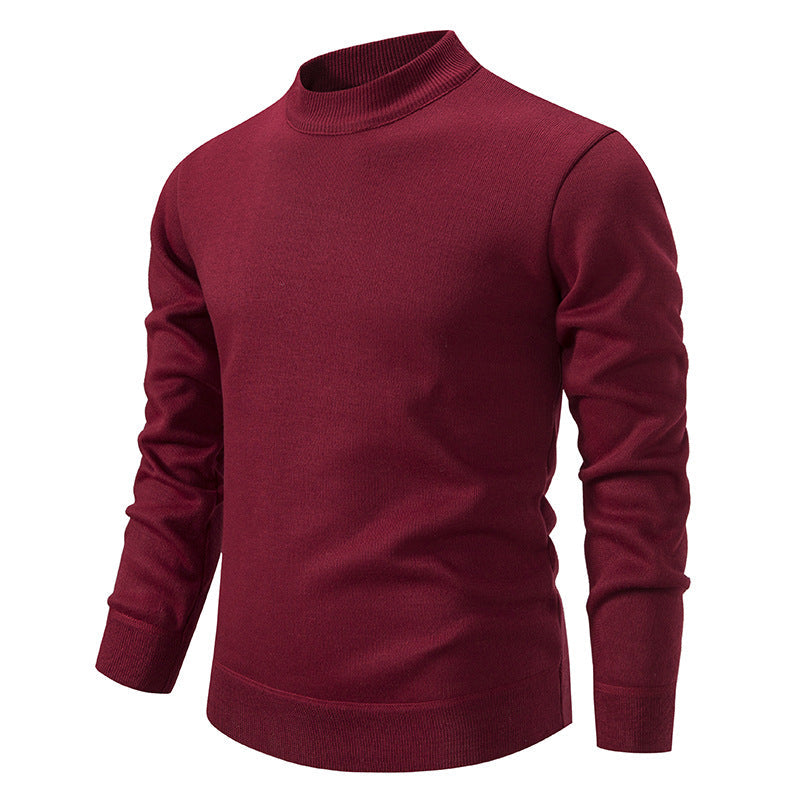 Herren Strickpullover Modern Stehkragen Elegante Optik