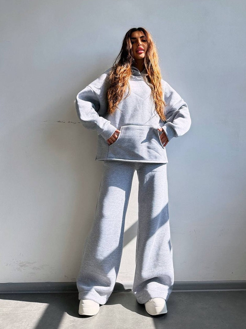 Damen Hoodie Oversized & Weite Jogginghose Set