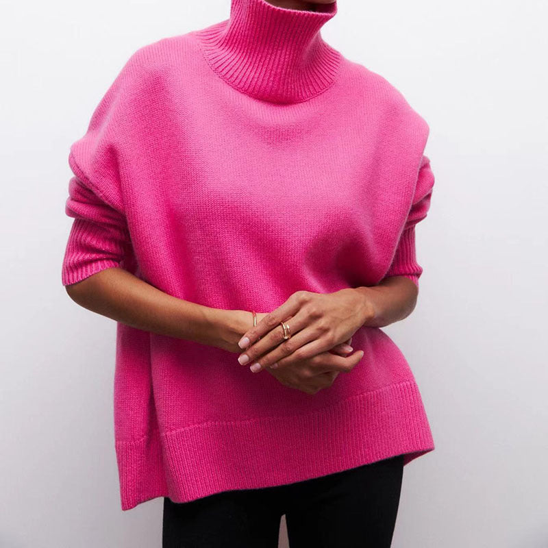 Damen Oversized Pullover Weich Struktur