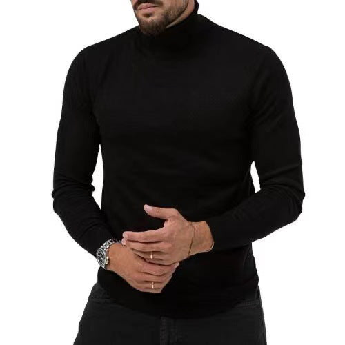 Slim Fit Rollkragenpullover Weich Atmungsaktiv