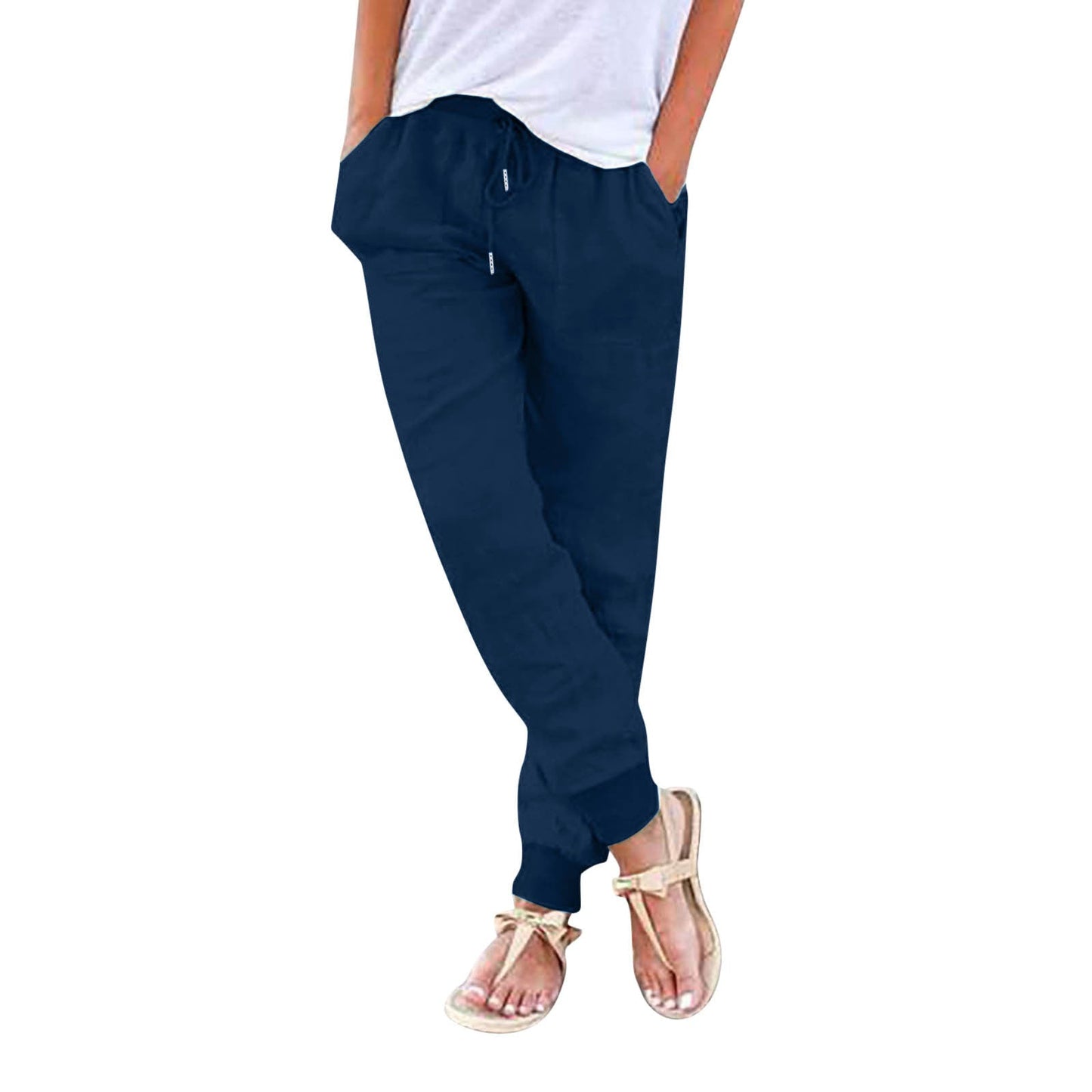 Damen Komfort Hose Elastisch Praktisch