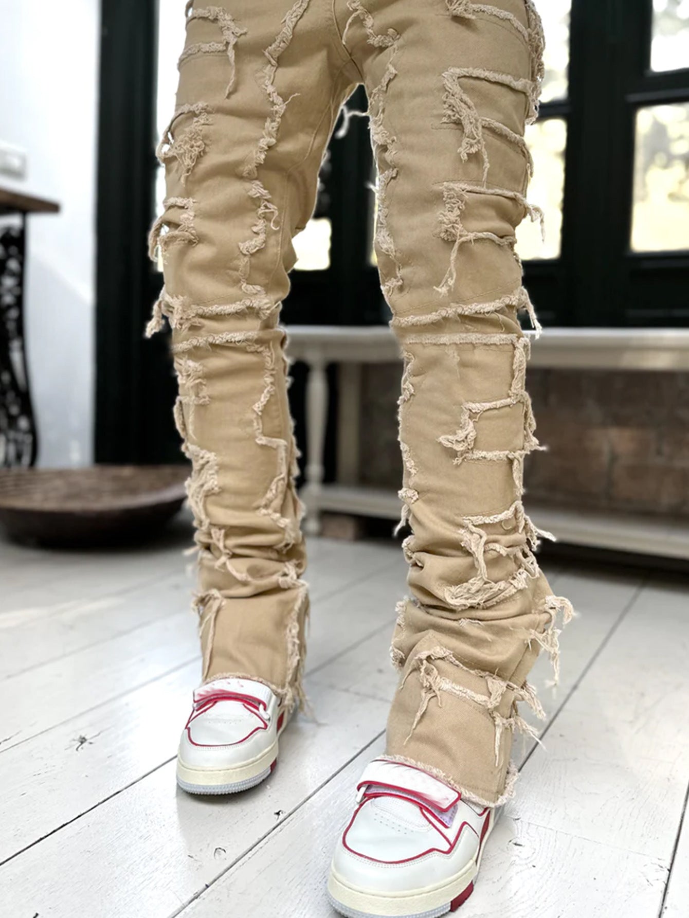 Herren Ripped Jeans Lässig Einzigartiges Design