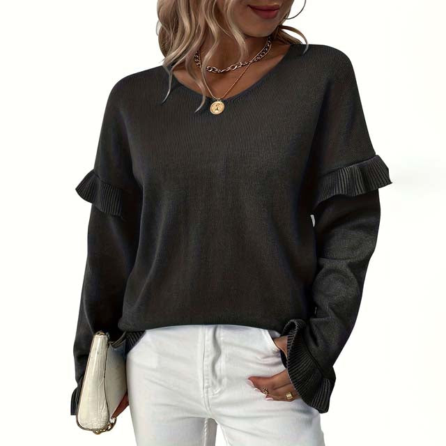 Einfacher Winterpullover Warm und Bequem