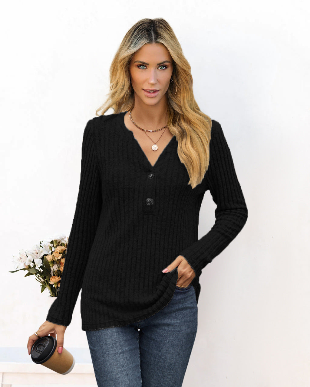 Damen Leger Langarmshirt Bequem Style
