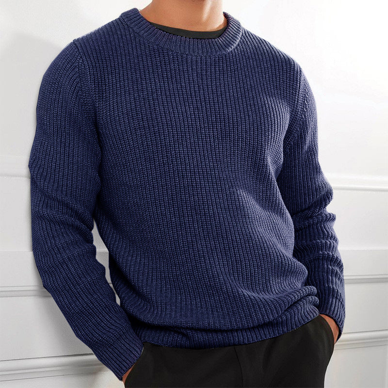 Herren Strickpullover Rundhals Elegant Modern