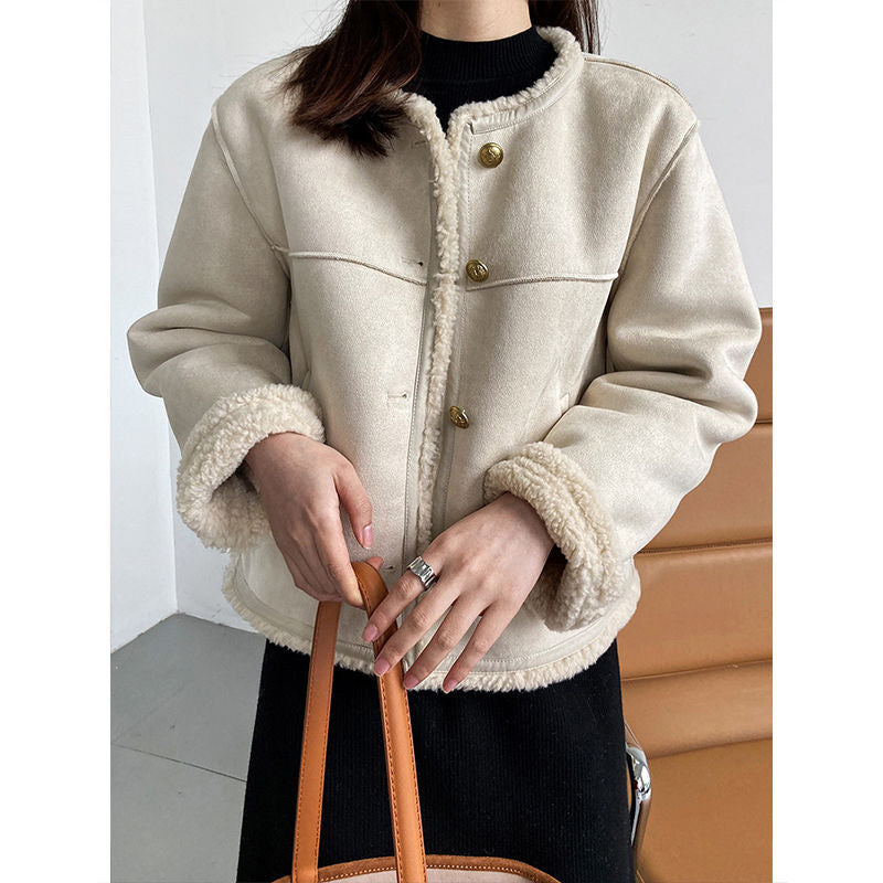Elegantes Damenjacket Modern Knöpfe