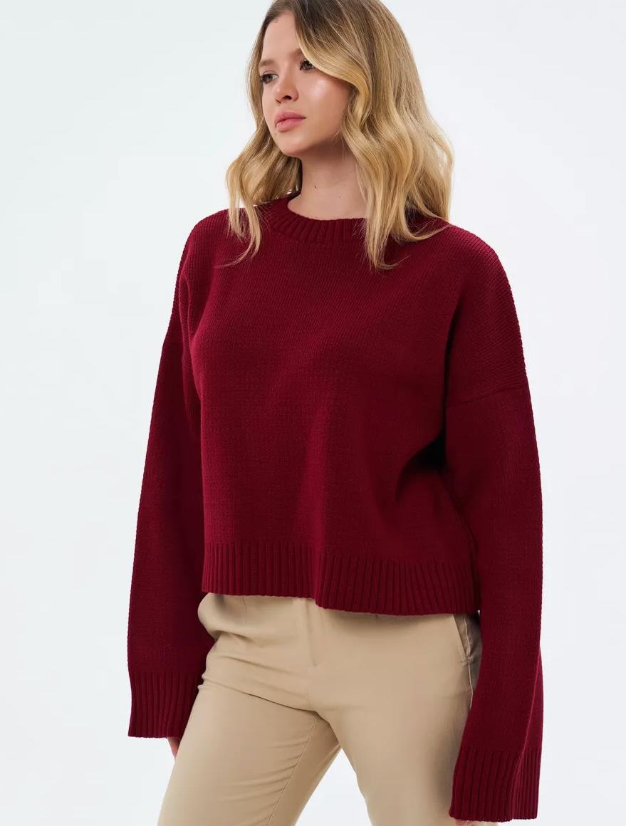 Damen Oversized Pullover Großzügig und Bequem
