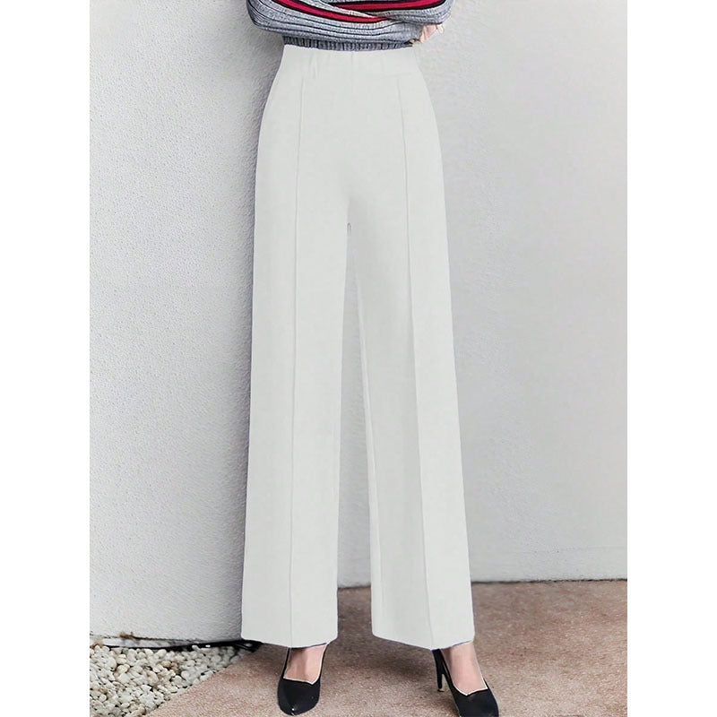 Damen Stoffhose High-Waist Elegant Faltenrock