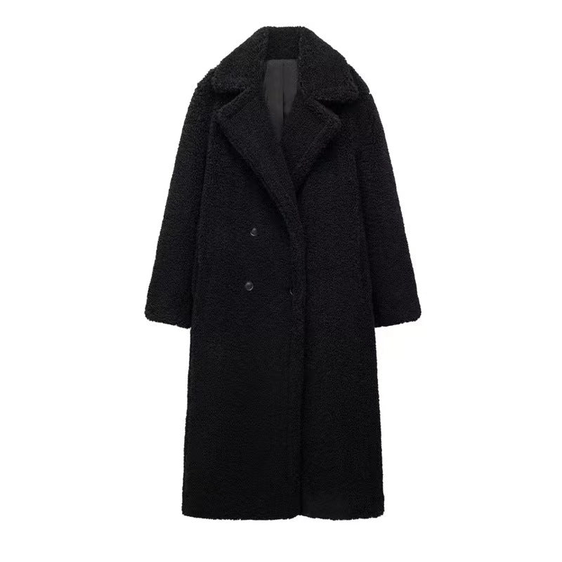 Lange Teddyjacke Damen Warm