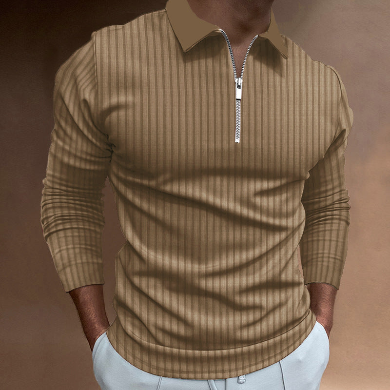 Herren Poloshirt Elegantes Design Strukturiert