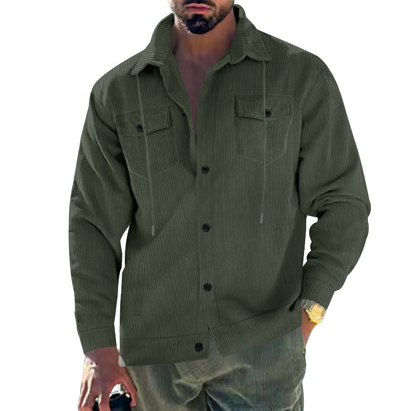 Herren Cordjacke Klassisch Schnitt Praktisch