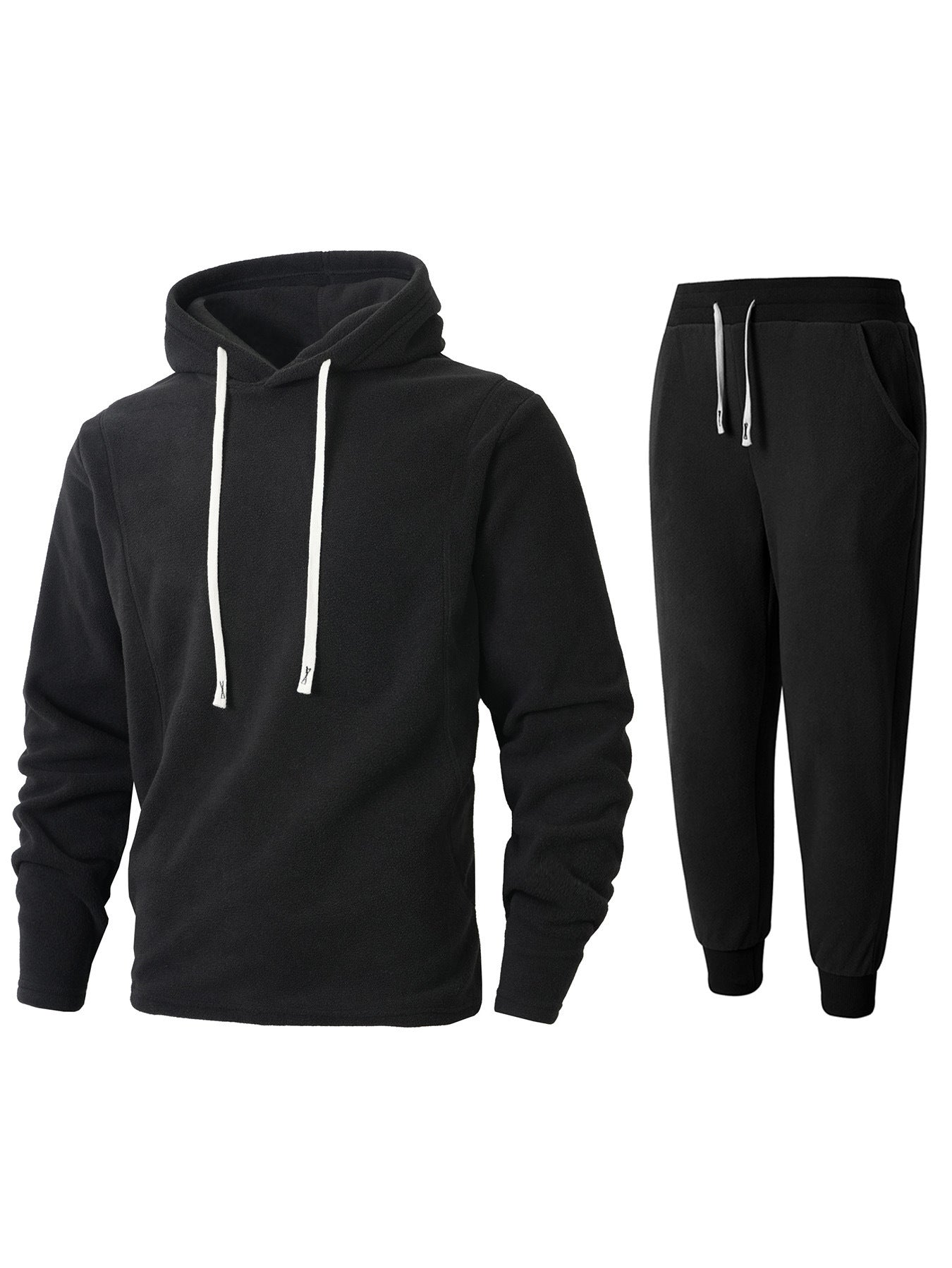 Herren Sportset Fleece Kapuzenpullover und Joggers