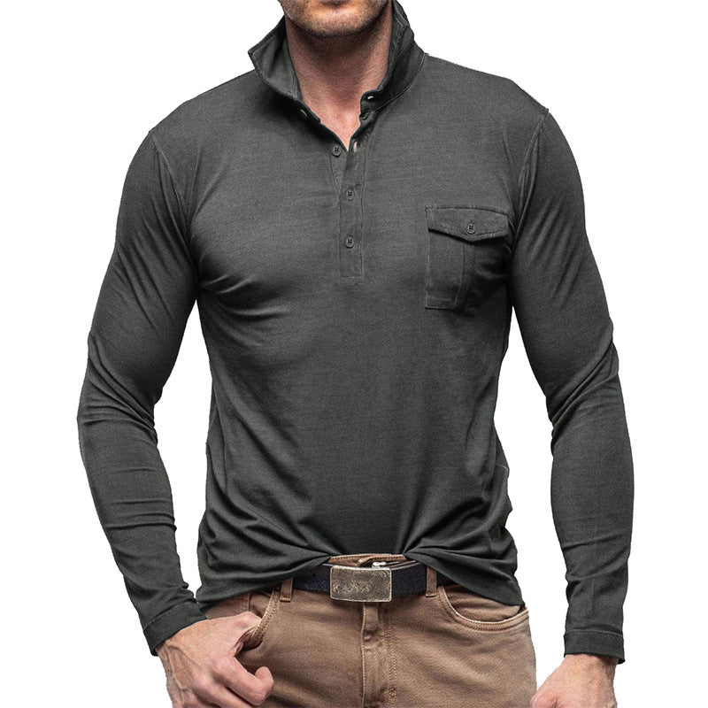 Herren Hemd Baumwolle Langarm Elegant