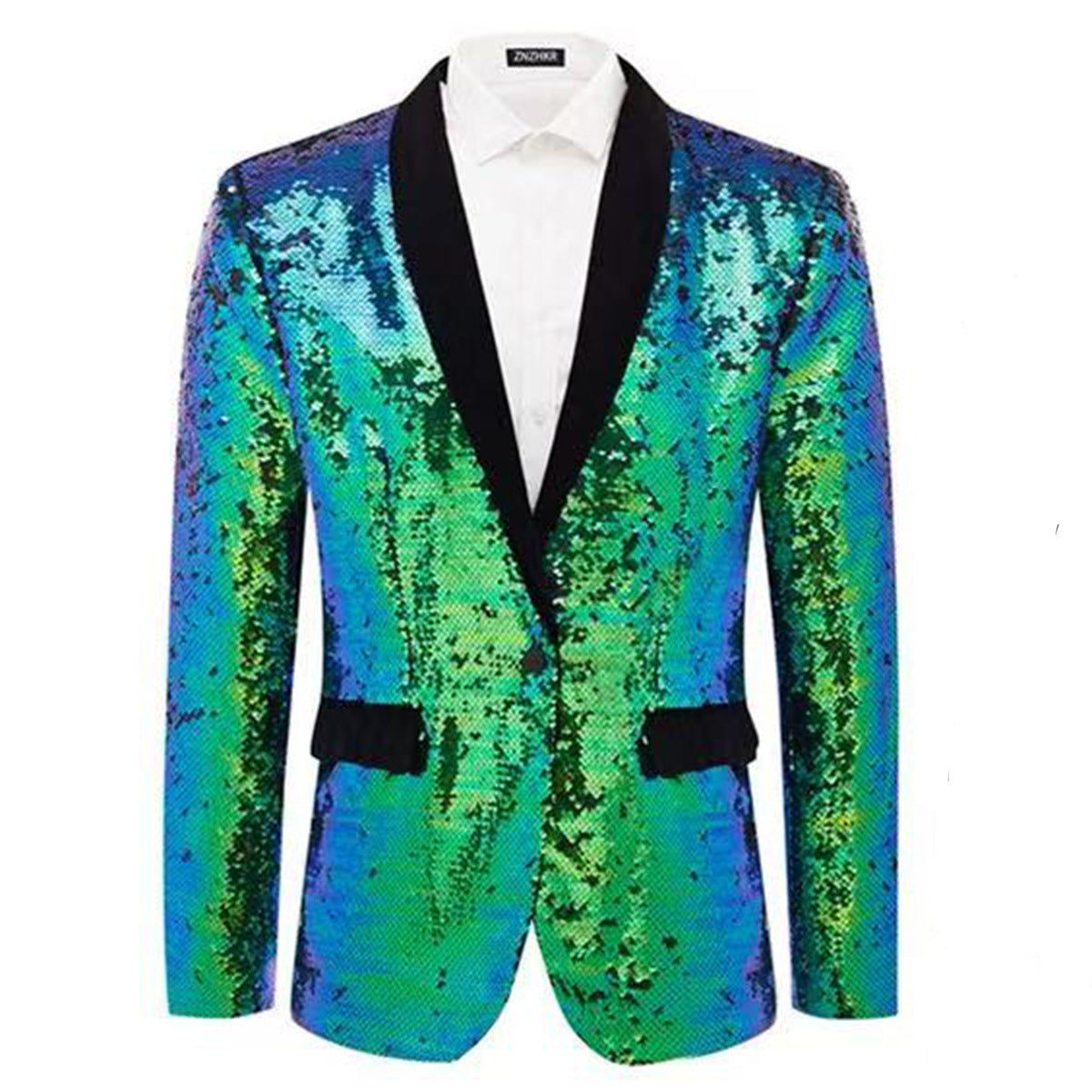 Herren Abendanzug Elegant Glanz Pailletten