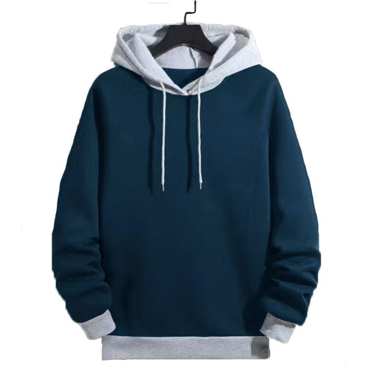Herren Kapuzenpullover Sportlich Kontrast Ärmel