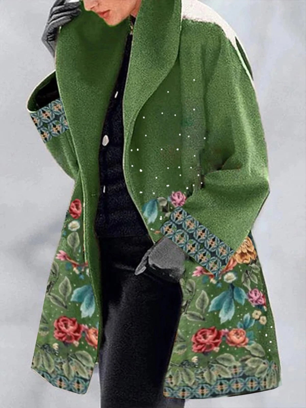Elegante Damenjacke Lang Modisch