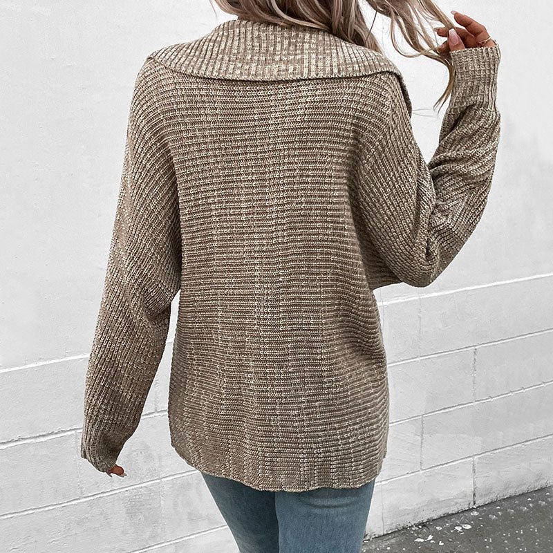 Weinlese Strickpullover Herbstlich Warm - IdealeKleiden