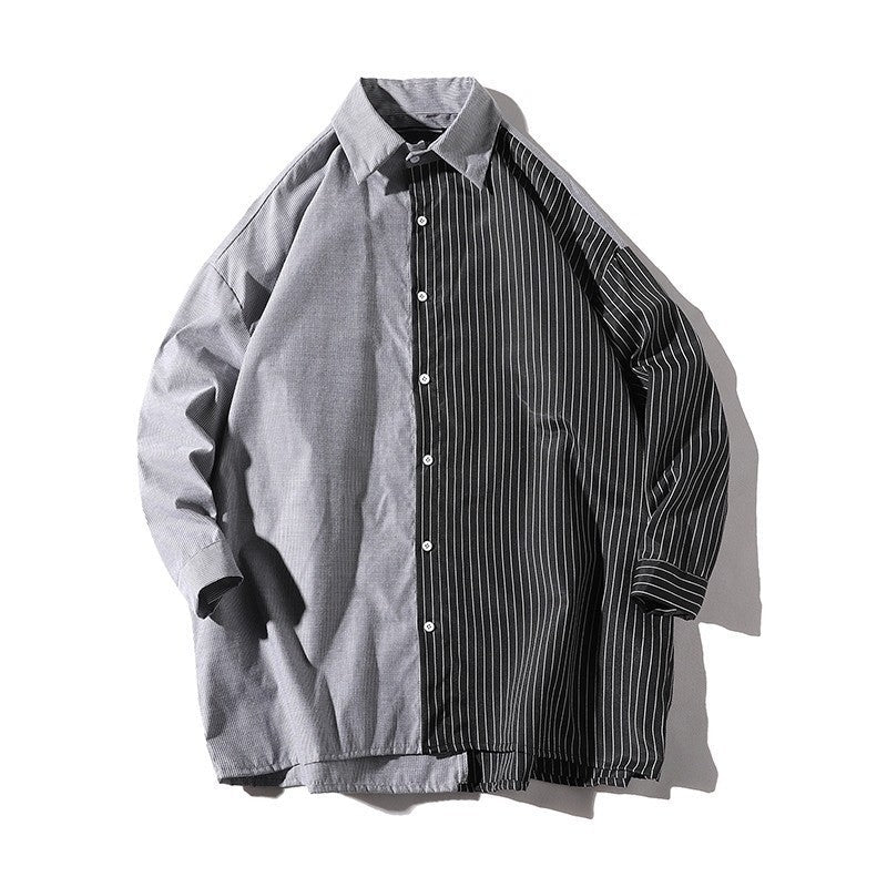 Herren Hemd Modern Asymmetrisch Urban Style