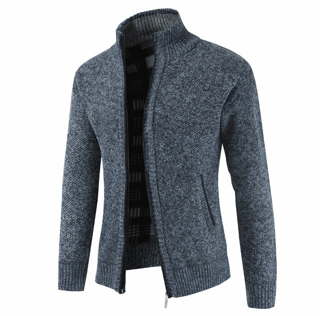 Herren Strickjacke Klassisch Warm mit Taschen