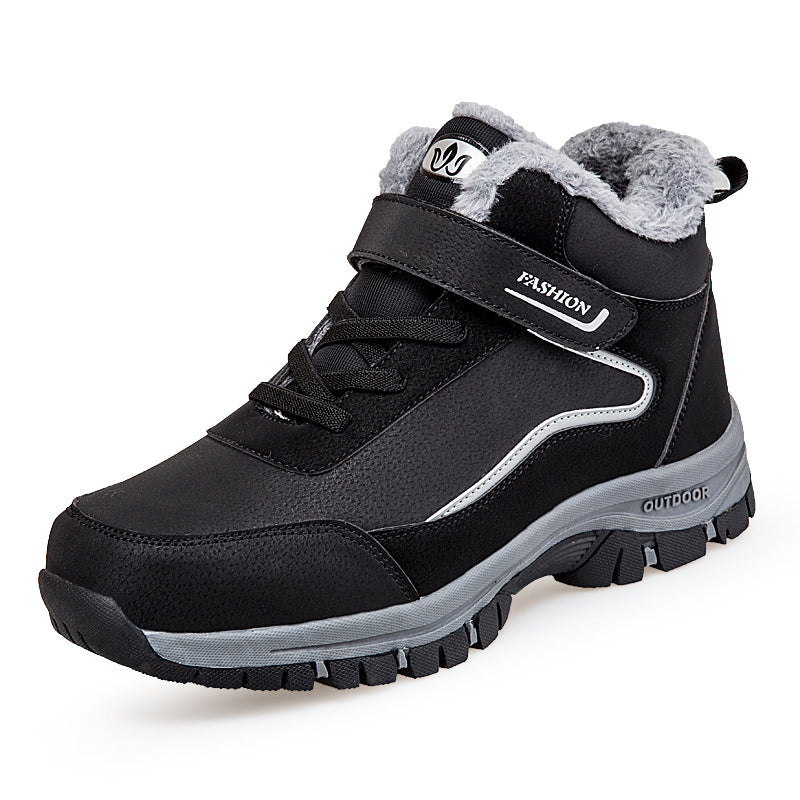 Damen Wanderschuhe Warm Gefüttert Klettverschluss