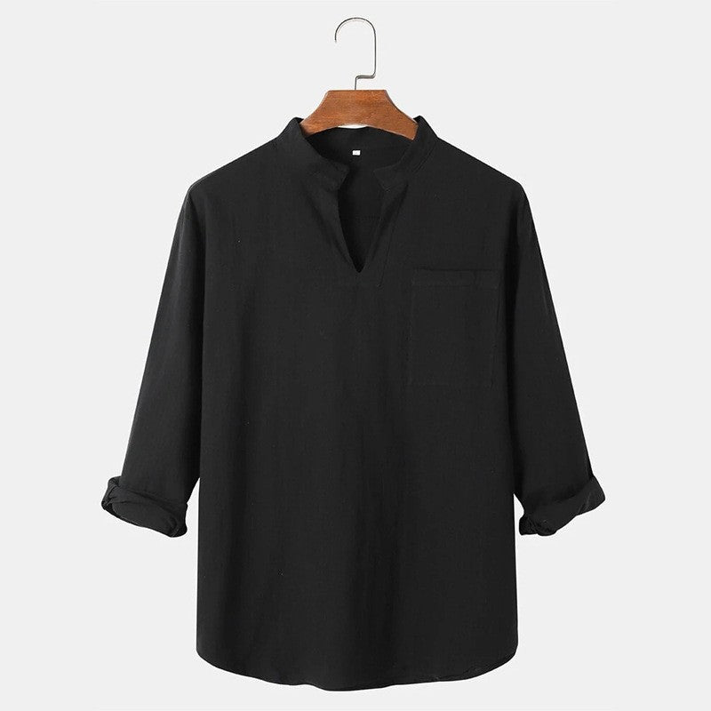Damen Leinenbluse Sommer Chic