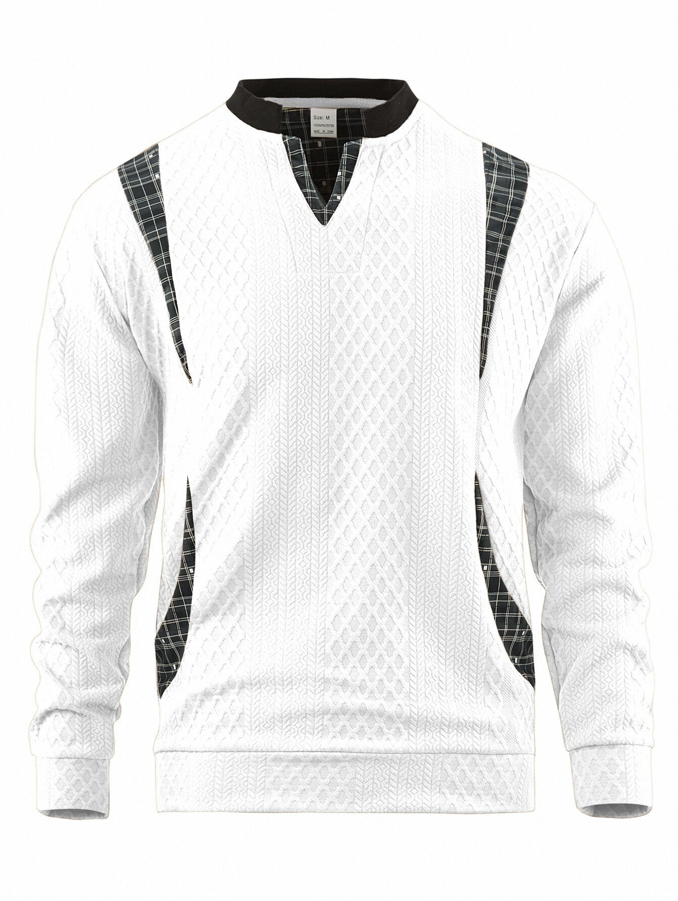 Herren Strickpullover Modern Karomuster Elegantes Design