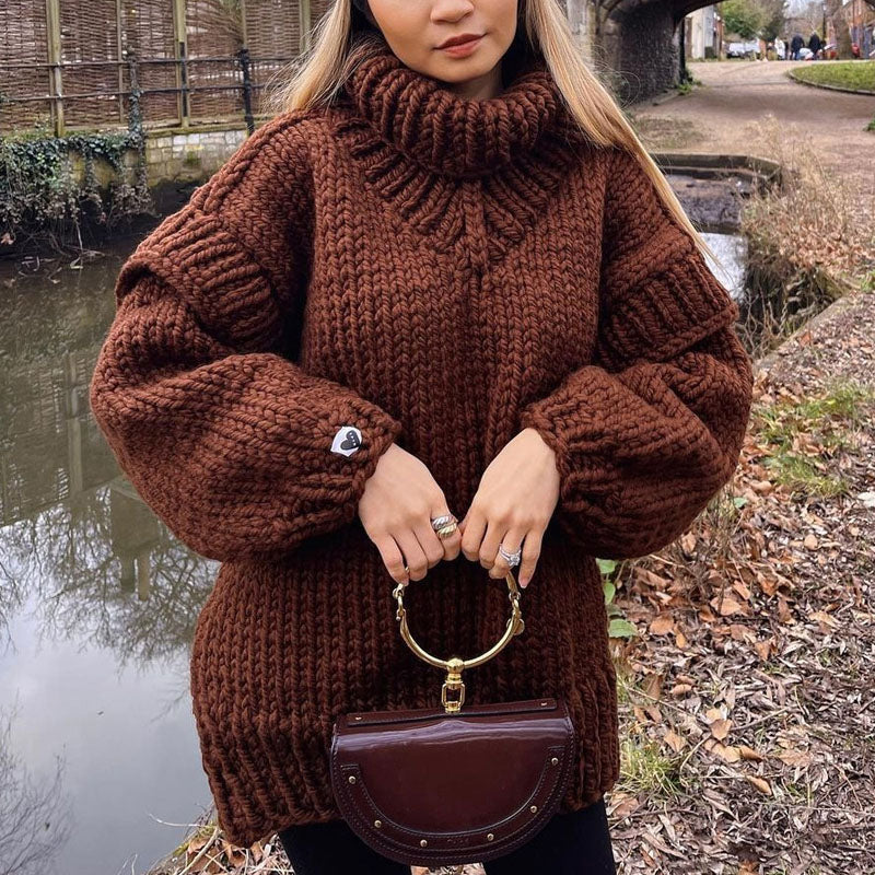 Übergroße Frauenpullover Oversized Style