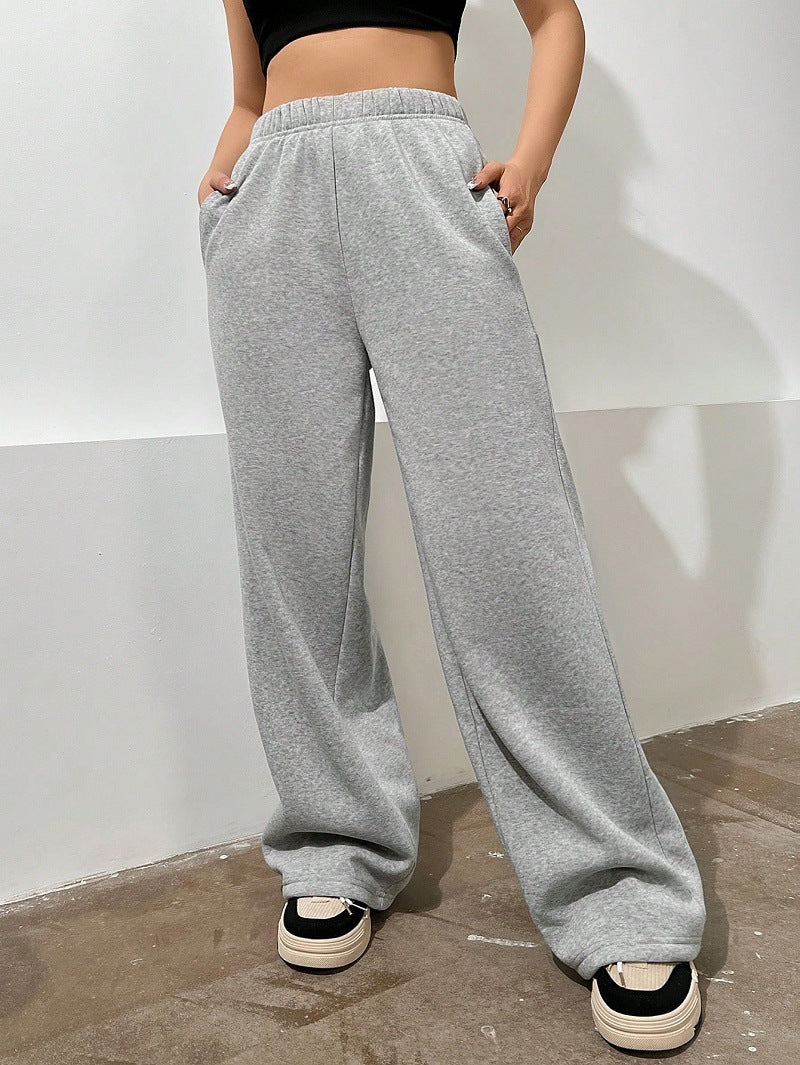 Damenhoose Bequem High Waist Weite Passform