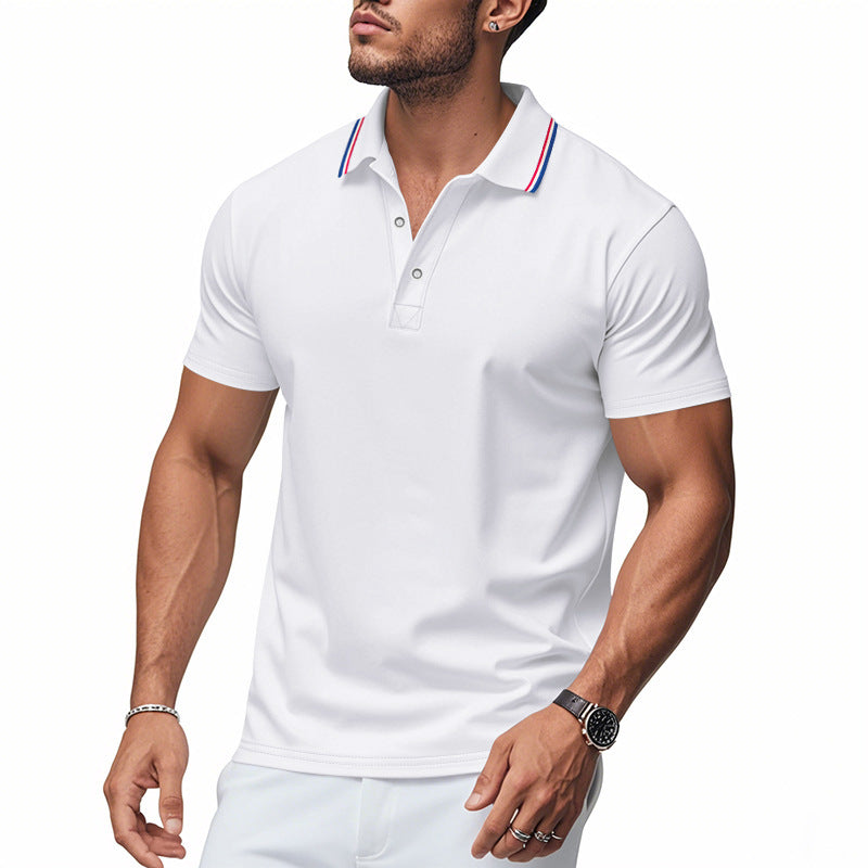 Herren Poloshirt Modern Kragen Feuchtigkeitsregulierung