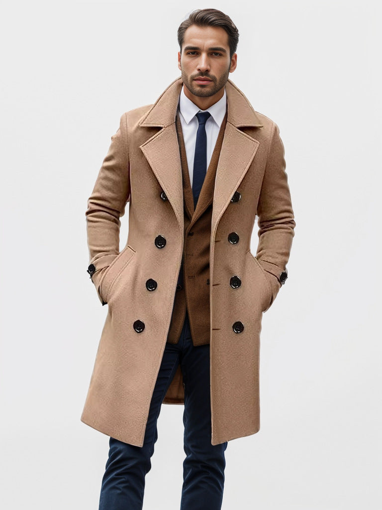 Herren Wintermantel Elegant Gefüttert Stylisch