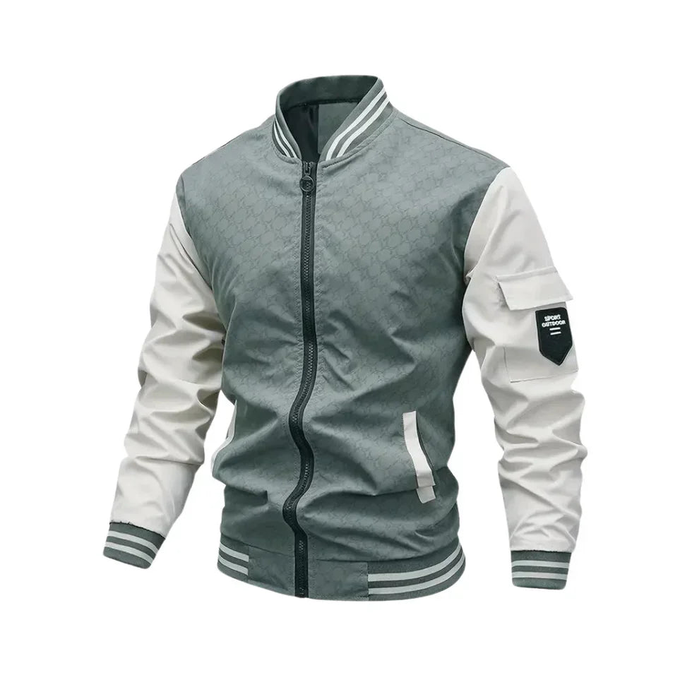 Herren Bomberjacke Sportlich Stylish