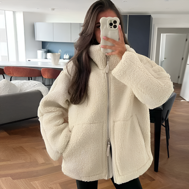 Weiche Fleecejacke Damen Teddy Soft Style