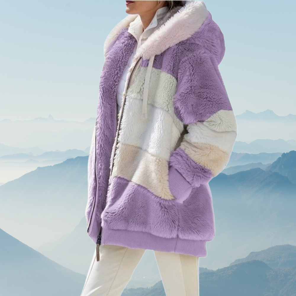 Große Fleece Pullover Damen Oversized