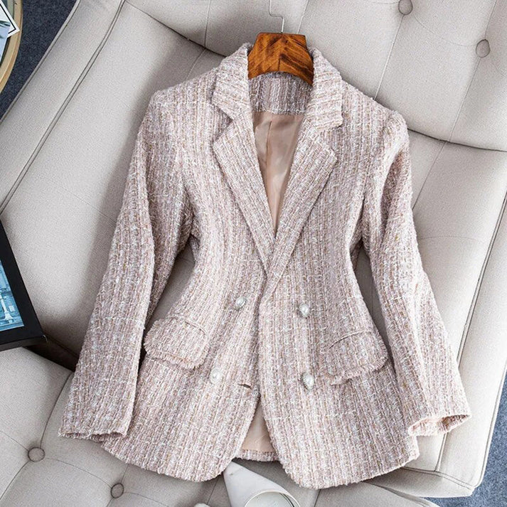 Eleganter Damen Blazer Tweed Design