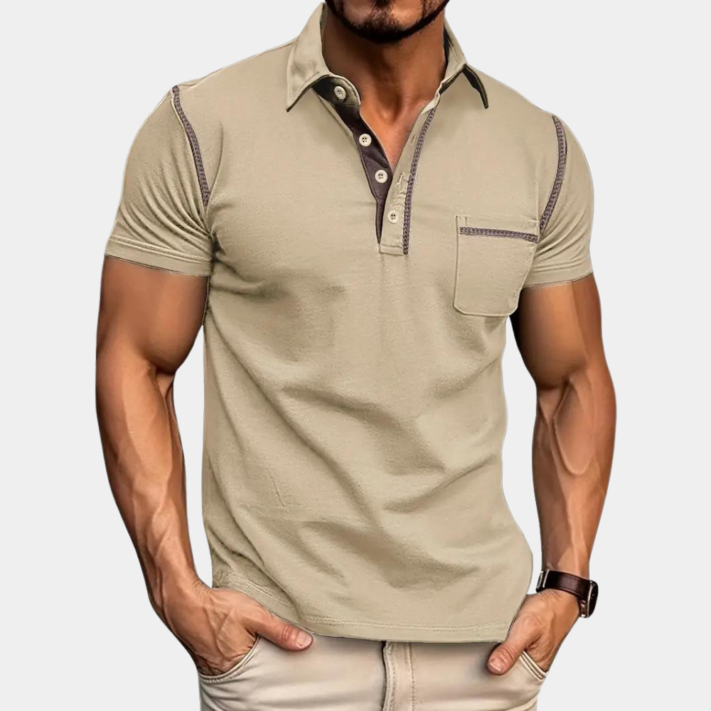 Herren Polo Shirt Kurzarm Modern Design